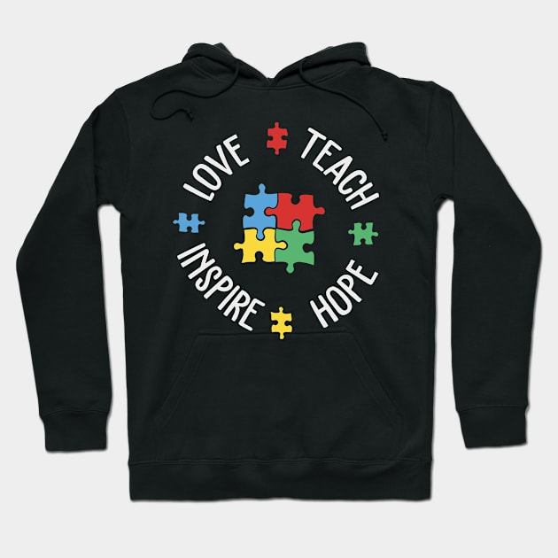 Autism Awareness SPED Special Education Teacher educators gift Hoodie by MrTeee